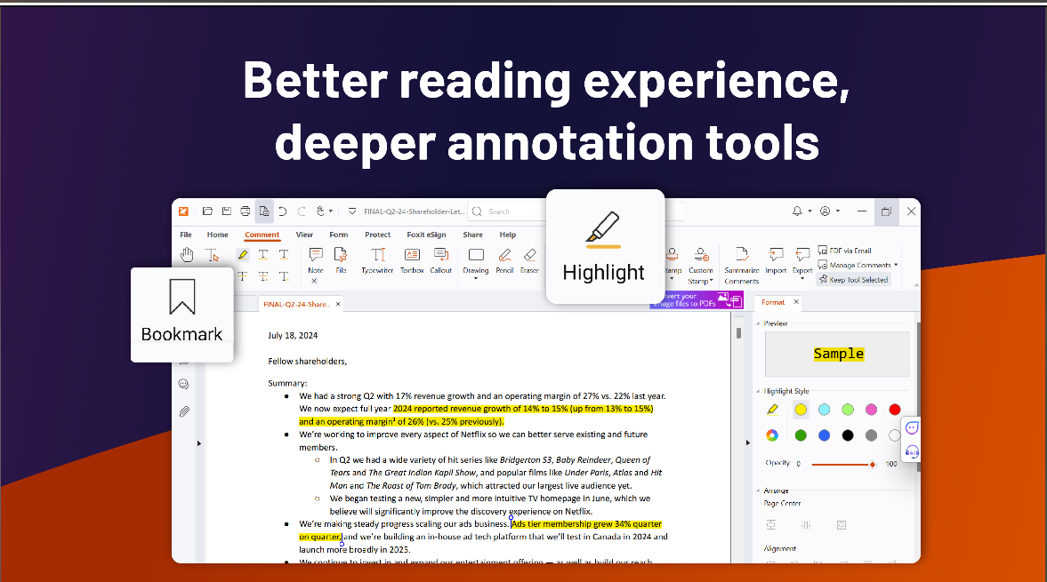 Foxit Reader 2026 Free Download screenshot